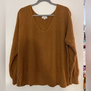 Lucky Brand mustard knit Sweater